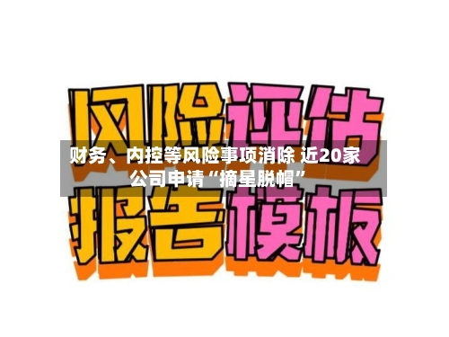 财务、内控等风险事项消除 近20家公司申请“摘星脱帽”-第2张图片