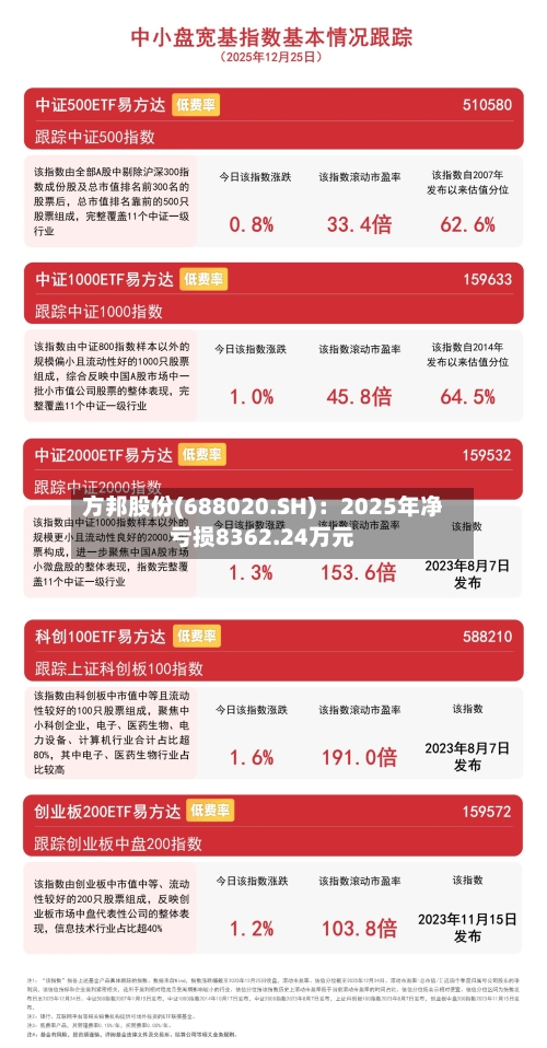 方邦股份(688020.SH):2025年净亏损8362.24万元-第2张图片