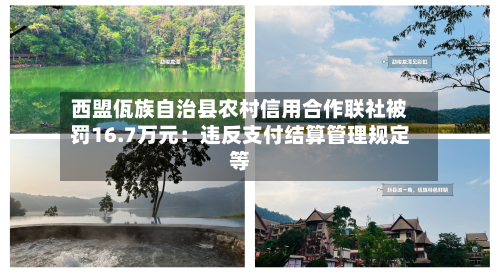 西盟佤族自治县农村信用合作联社被罚16.7万元：违反支付结算管理规定等