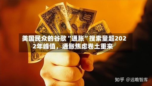 美国民众的谷歌“通胀”搜索量超2022年峰值，通胀焦虑卷土重来