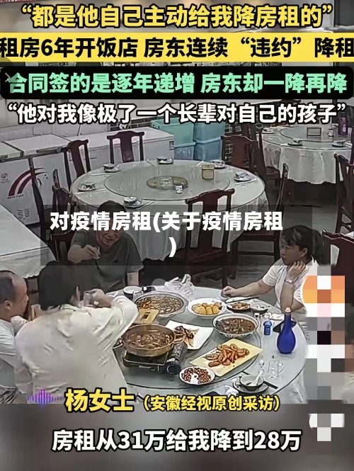 对疫情房租(关于疫情房租)