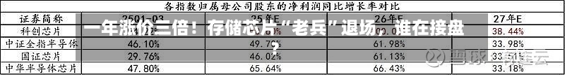 一年涨价三倍!存储芯片“老兵”退场,谁在接盘?