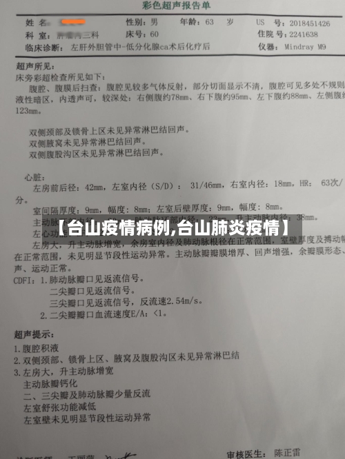 【台山疫情病例,台山肺炎疫情】