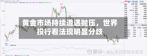 黄金市场持续遭遇抛压，世界投行看法现明显分歧