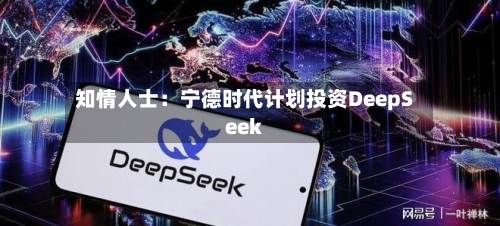 知情人士:宁德时代计划投资DeepSeek