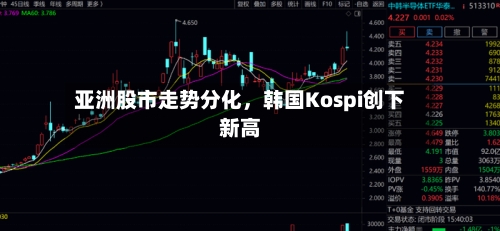 亚洲股市走势分化，韩国Kospi创下新高