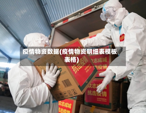 疫情物资数据(疫情物资明细表模板表格)