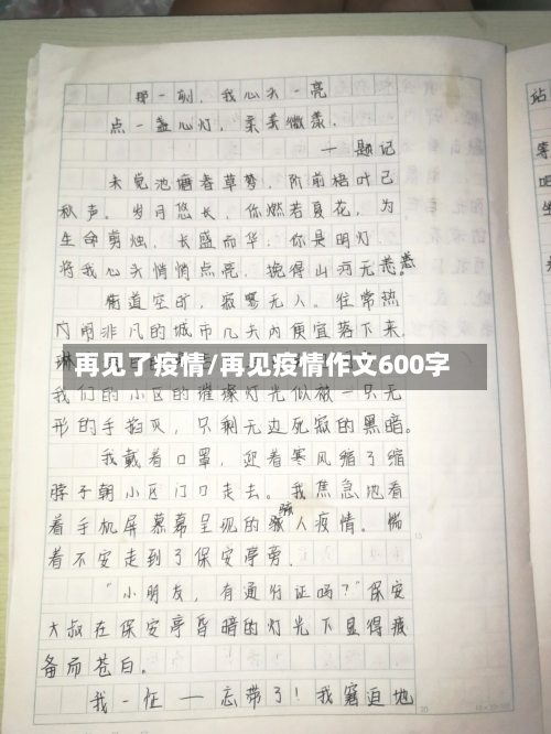 再见了疫情/再见疫情作文600字