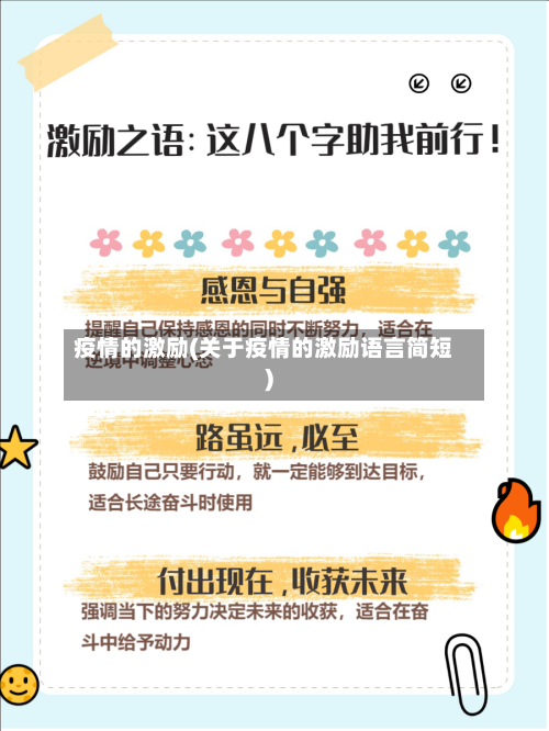 疫情的激励(关于疫情的激励语言简短)