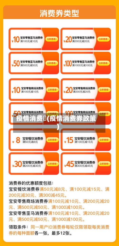疫情消费劵(疫情消费券政策)