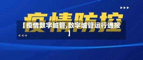 【疫情数字城管,数字城管运行通报】