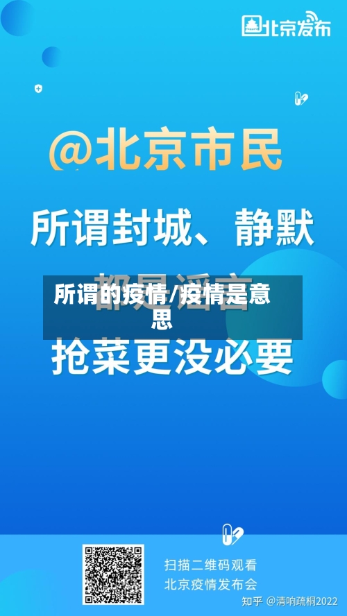 所谓的疫情/疫情是意思