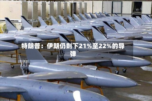 特朗普：伊朗仍剩下21%至22%的导弹