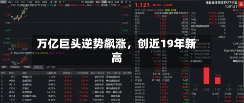 万亿巨头逆势飙涨,创近19年新高