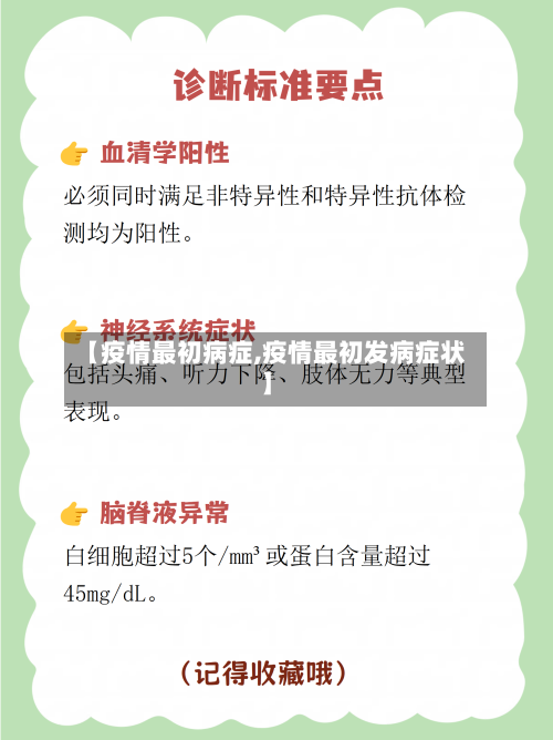 【疫情最初病症,疫情最初发病症状】