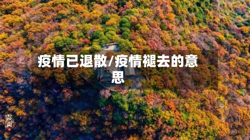 疫情已退散/疫情褪去的意思